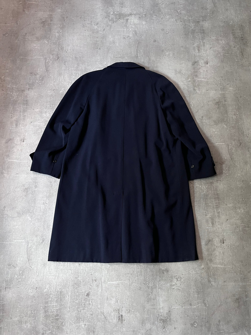 90s Burberrys Wool Long Coat Navy Men - L