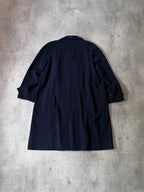 90s Burberrys Wool Long Coat Navy Men - L