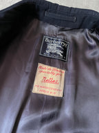 90s Burberrys Wool Long Coat Navy Men - L
