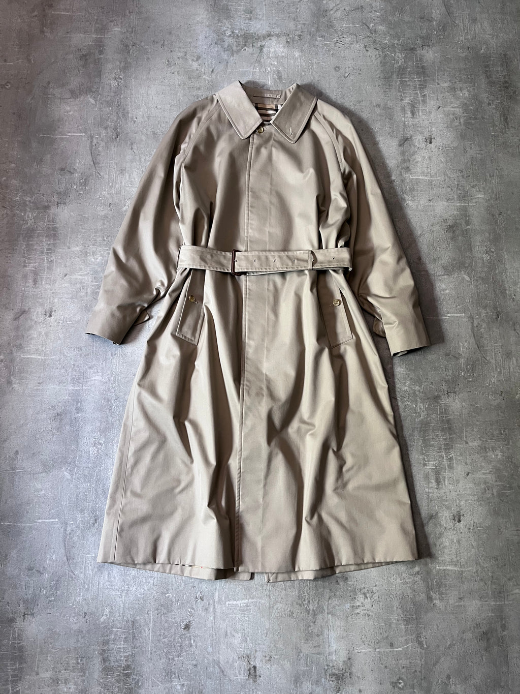 90s Burberrys Nova Checked Trench Coat Beige Men - L