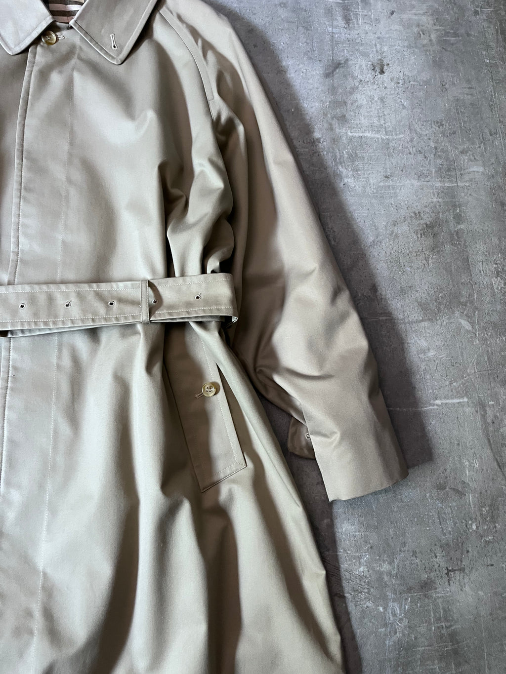 90s Burberrys Nova Checked Trench Coat Beige Men - L