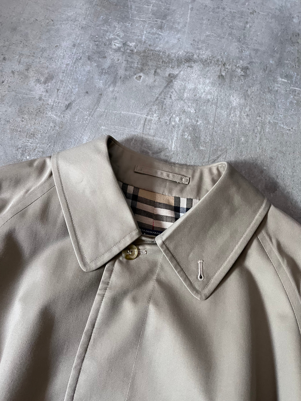 90s Burberrys Nova Checked Trench Coat Beige Men - L