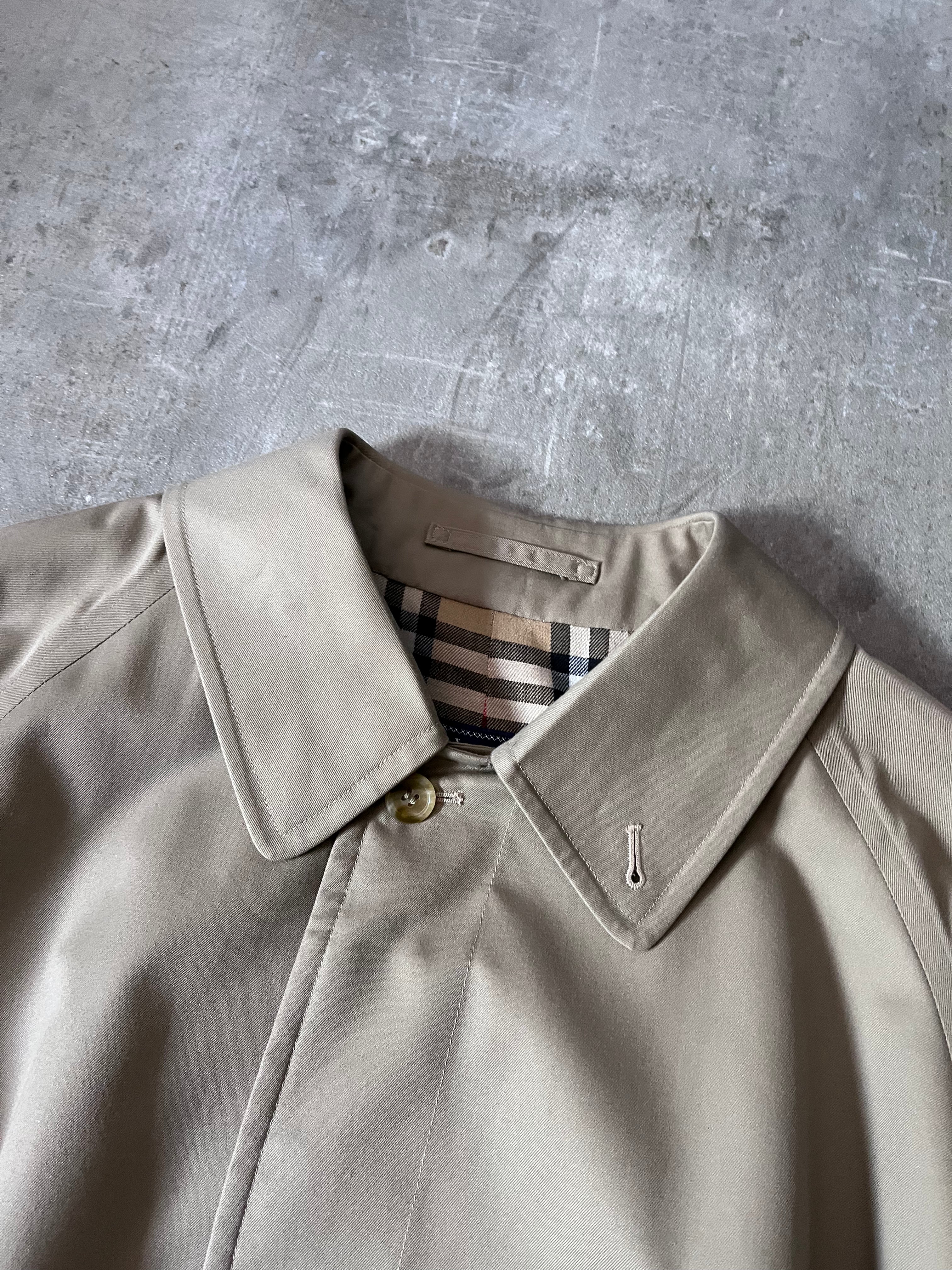 90s Burberrys Nova Checked Trench Coat Beige Men - L