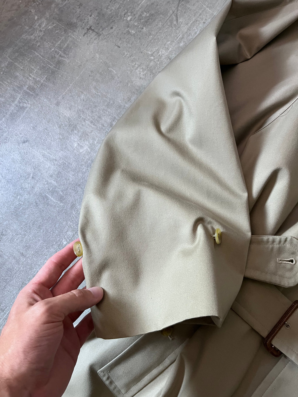 90s Burberrys Nova Checked Trench Coat Beige Men - L