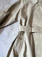 90s Burberrys Nova Checked Trench Coat Beige Men - L