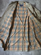 90s Burberrys Nova Checked Trench Coat Beige Men - L