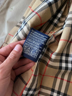 90s Burberrys Nova Checked Trench Coat Beige Men - L