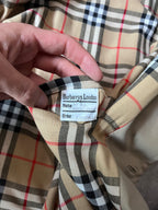 90s Burberrys Nova Checked Trench Coat Beige Men - L