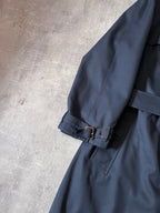 90s Burberrys Nova Check Trench Coat Navy Men - L