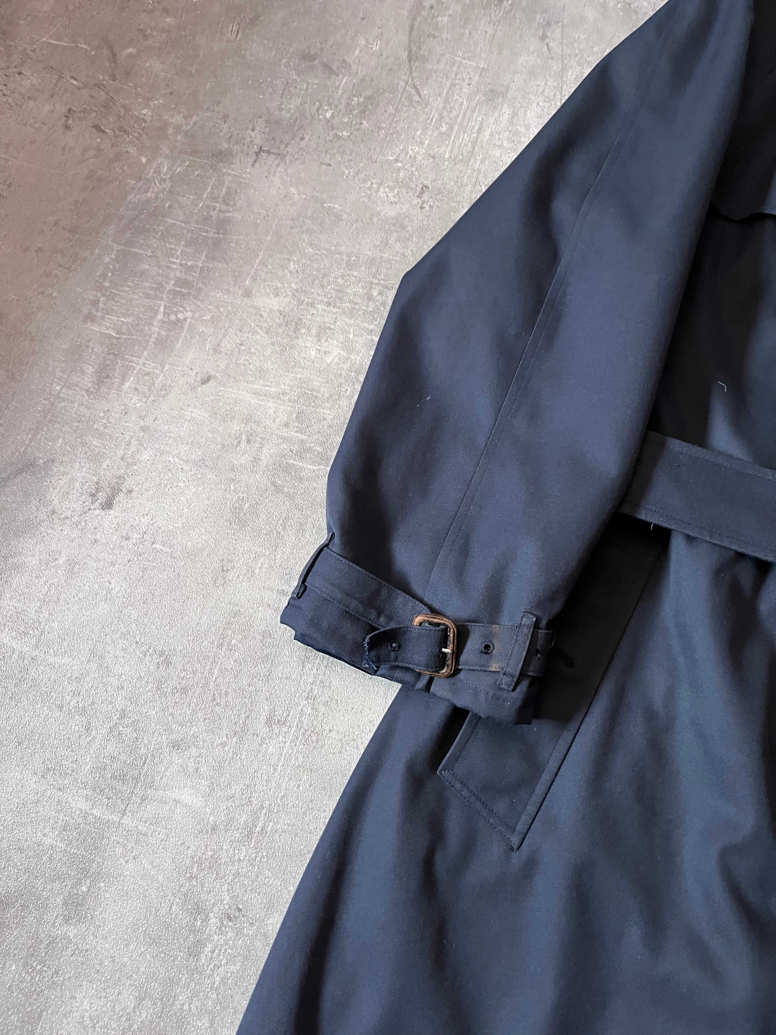 90s Burberrys Nova Check Trench Coat Navy Men - L