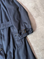 90s Burberrys Nova Check Trench Coat Navy Men - L