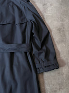 90s Burberrys Nova Check Trench Coat Navy Men - L