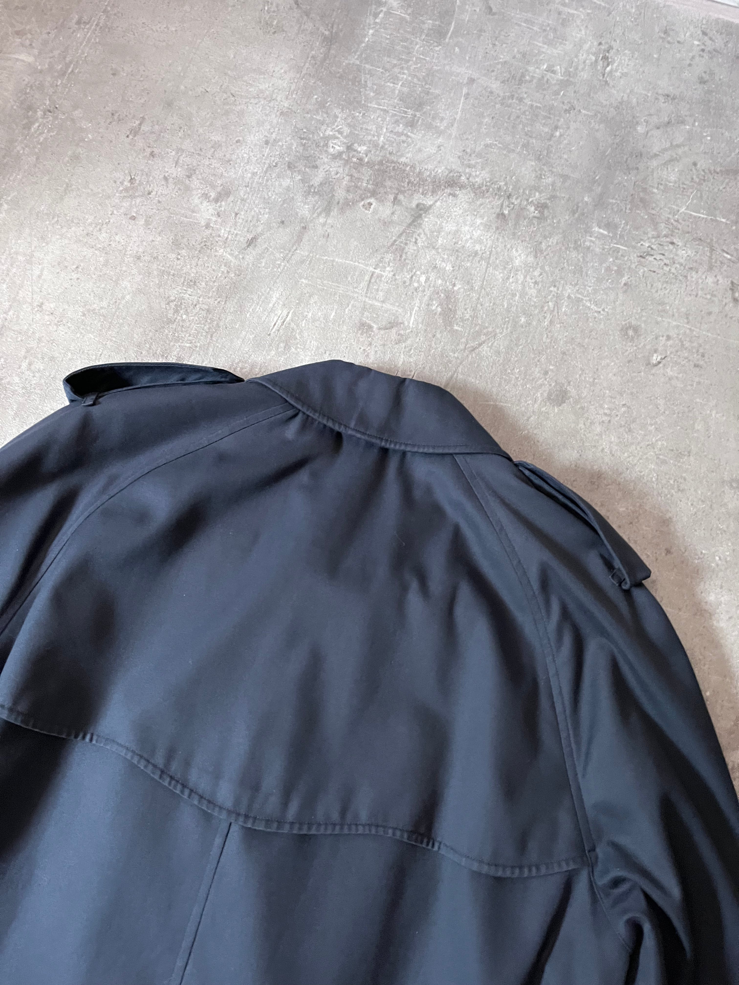 90s Burberrys Nova Check Trench Coat Navy Men - L
