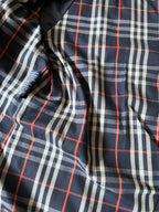 90s Burberrys Nova Check Trench Coat Navy Men - L