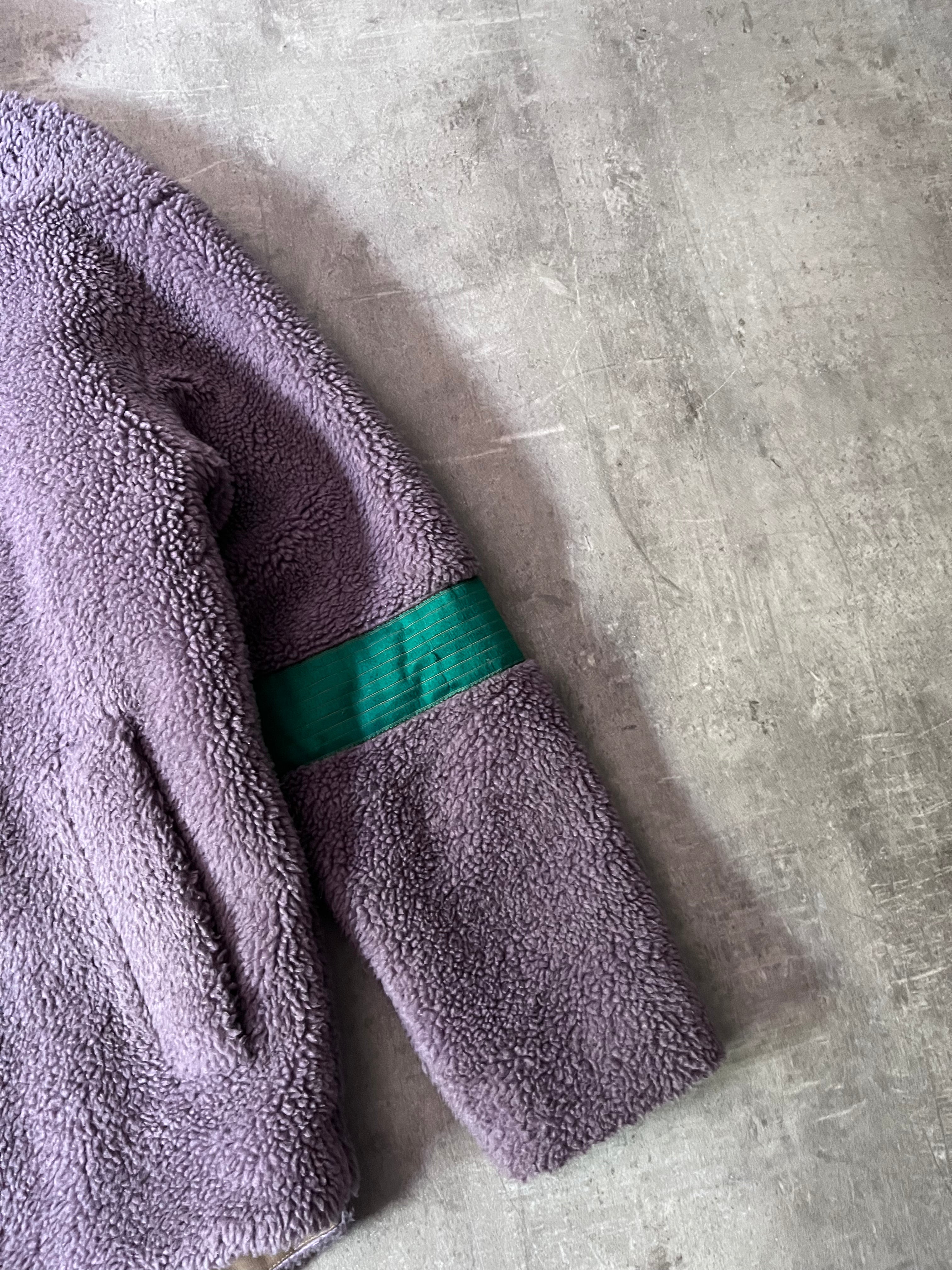 Acne Studios Teddy Fleece Oversize Jacket Purple Men - S