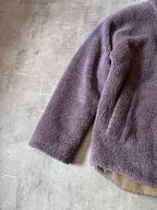 Acne Studios Teddy Fleece Oversize Jacket Purple Men - S