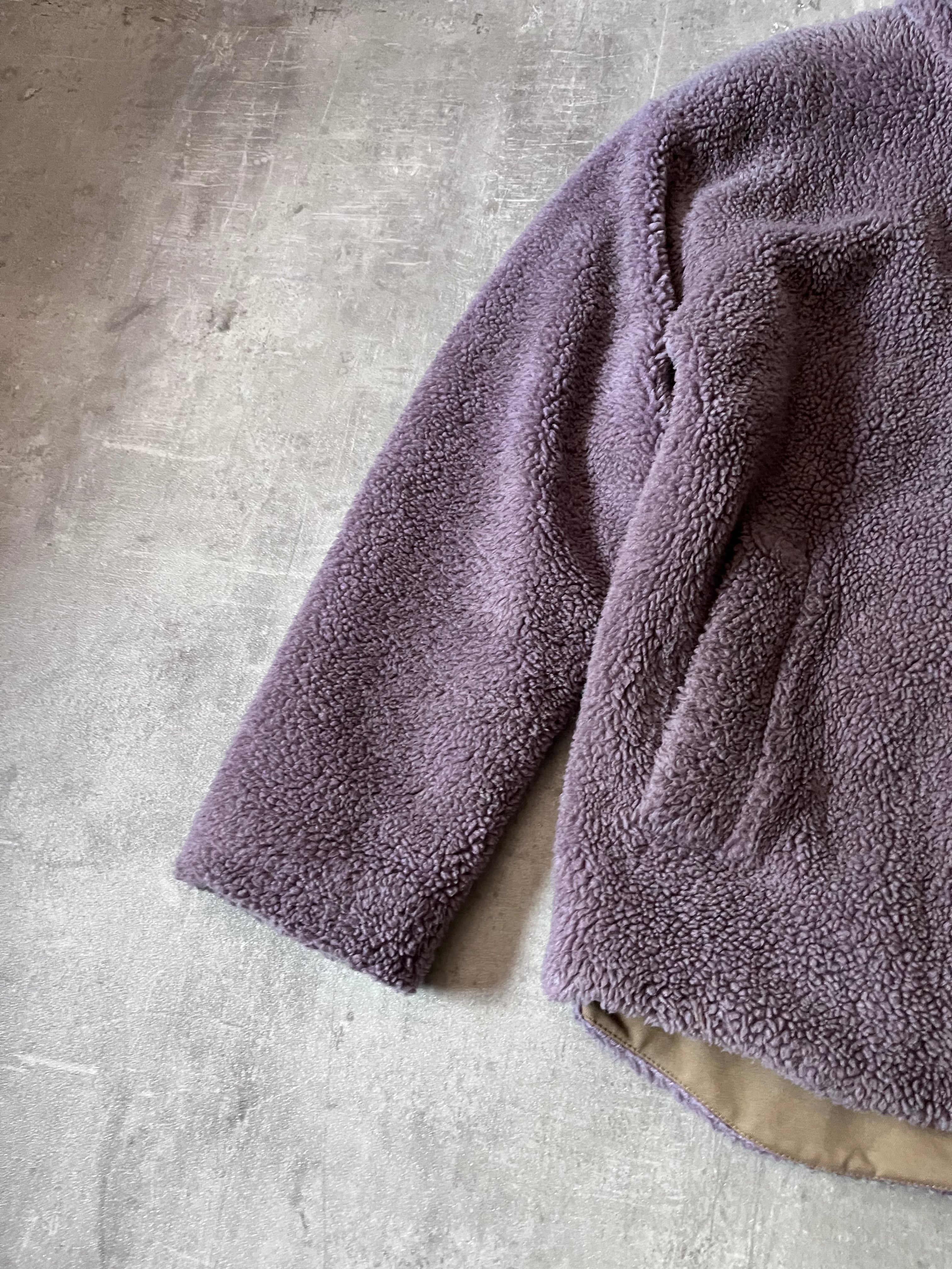 Acne Studios Teddy Fleece Oversize Jacket Purple Men - S