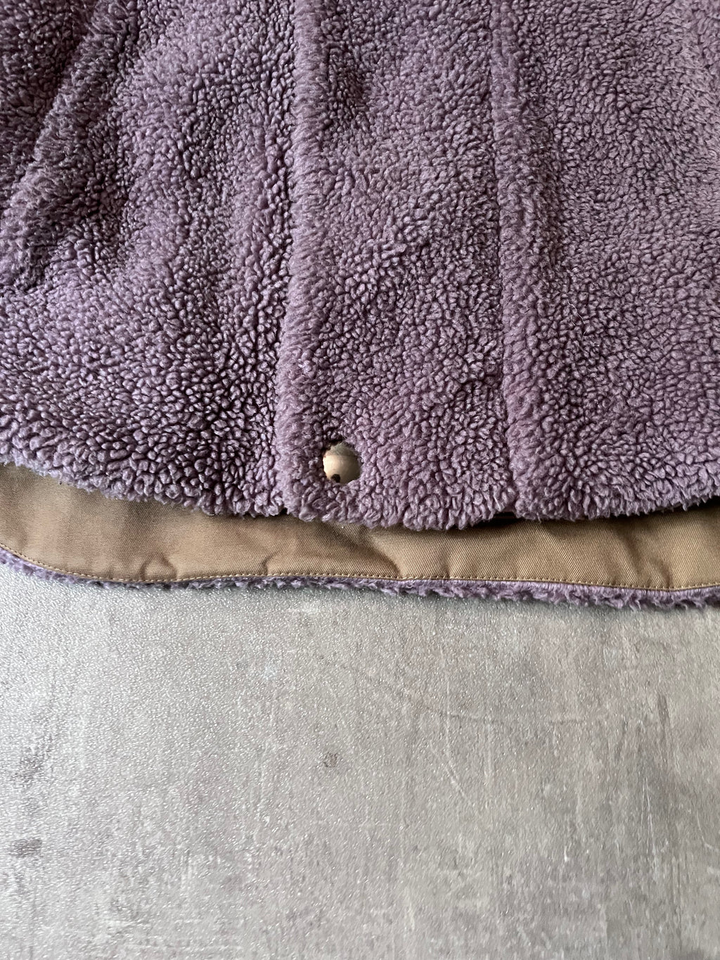 Acne Studios Teddy Fleece Oversize Jacket Purple Men - S