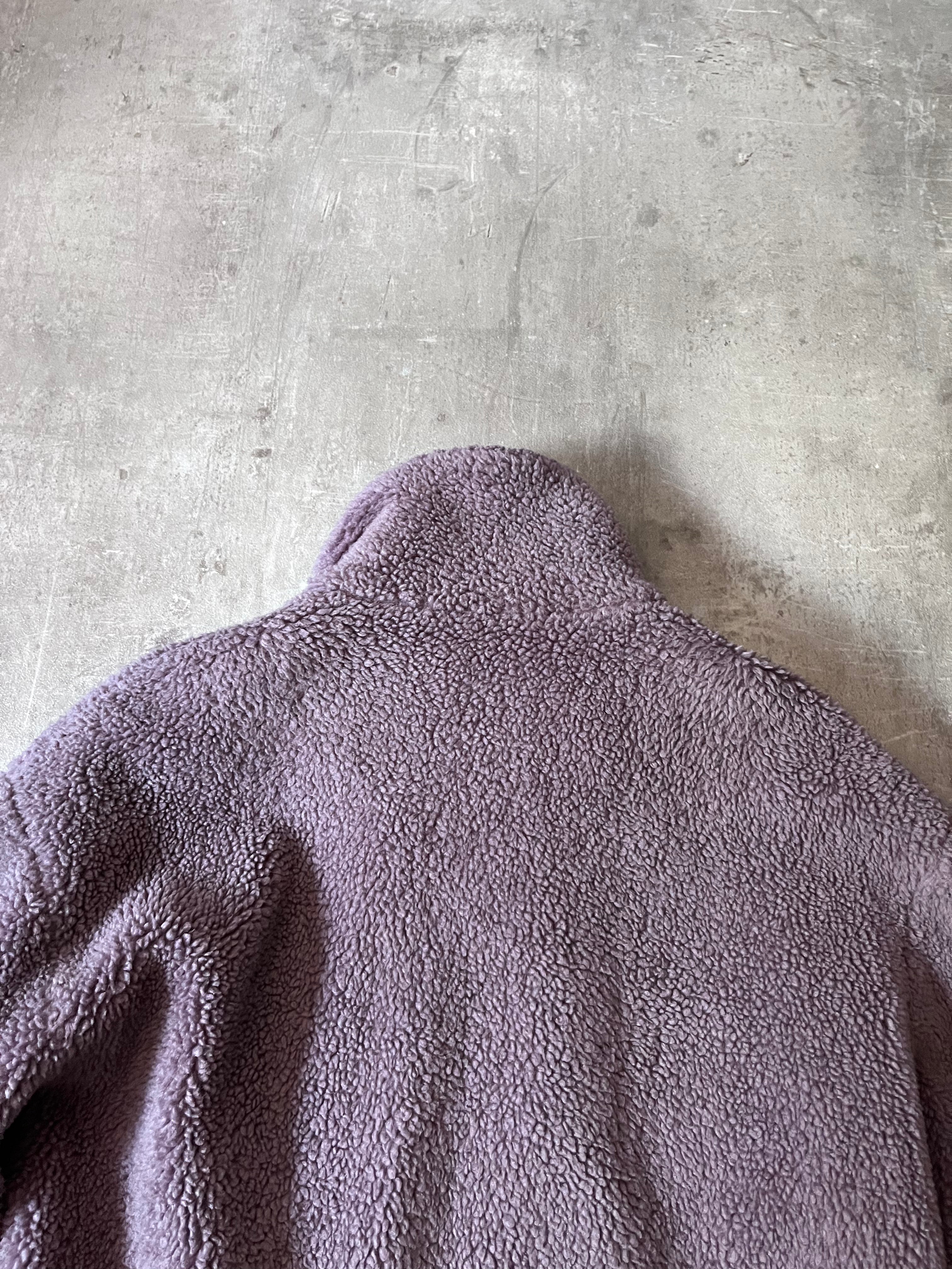 Acne Studios Teddy Fleece Oversize Jacket Purple Men - S