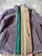 Acne Studios Teddy Fleece Oversize Jacket Purple Men - S