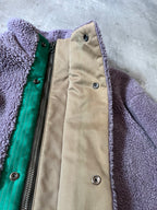 Acne Studios Teddy Fleece Oversize Jacket Purple Men - S