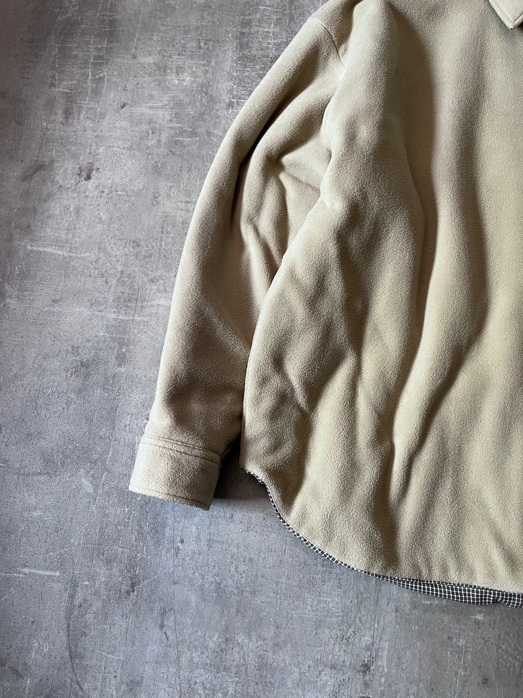 Acne Studios Reversible Fleece Overshirt Jacket Beige Men - L