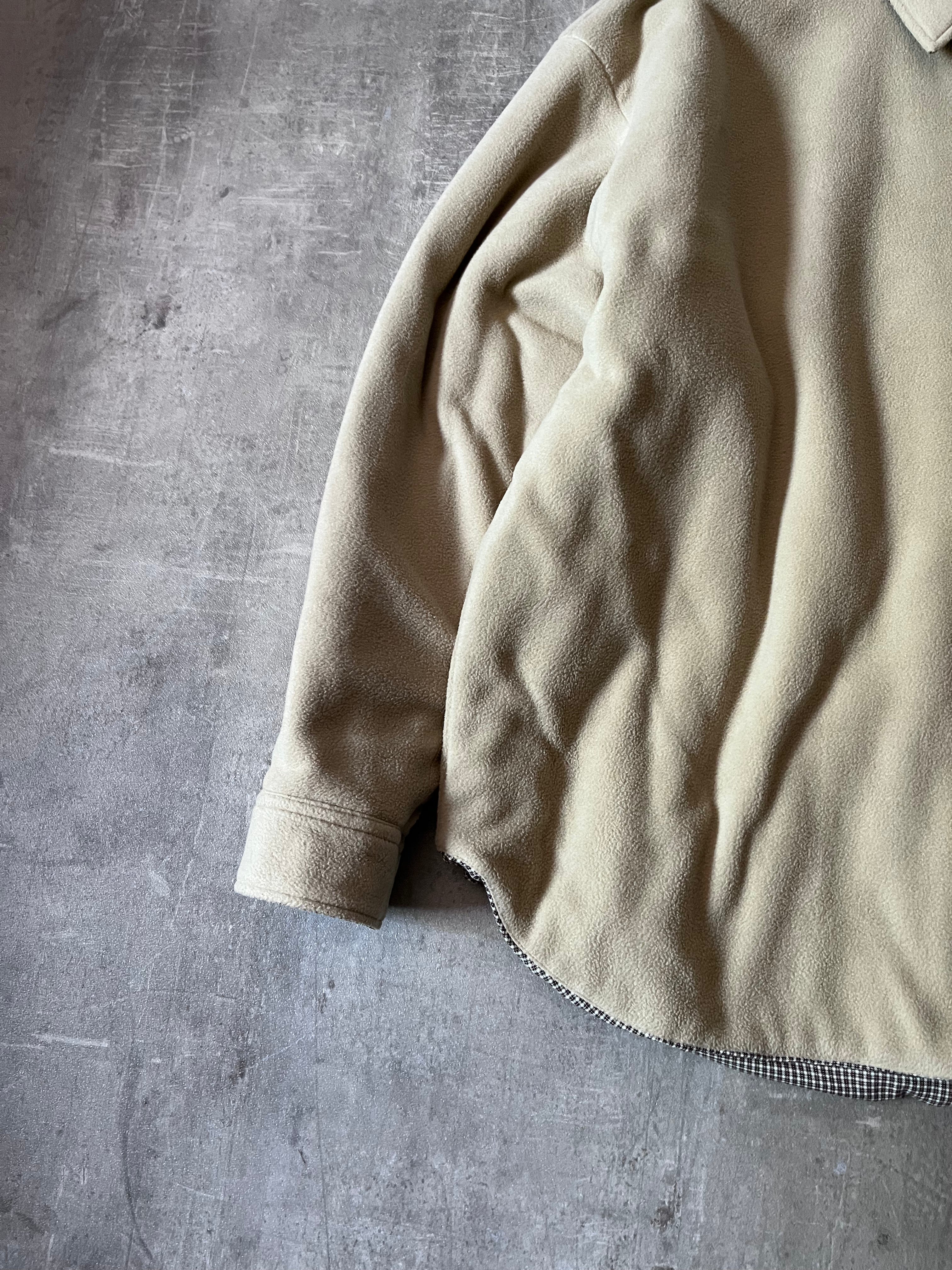 Acne Studios Reversible Fleece Overshirt Jacket Beige Men - L