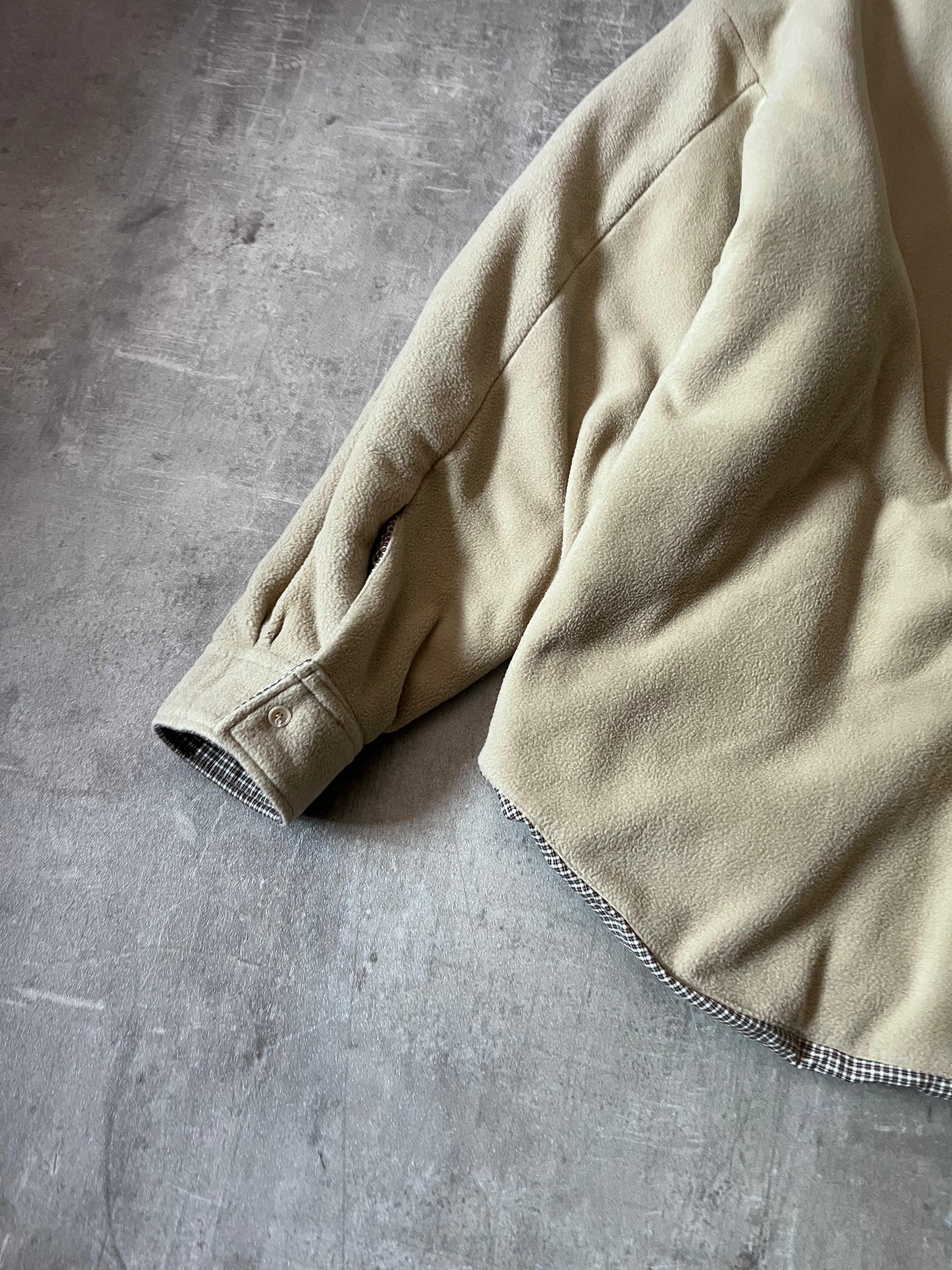 Acne Studios Reversible Fleece Overshirt Jacket Beige Men - L