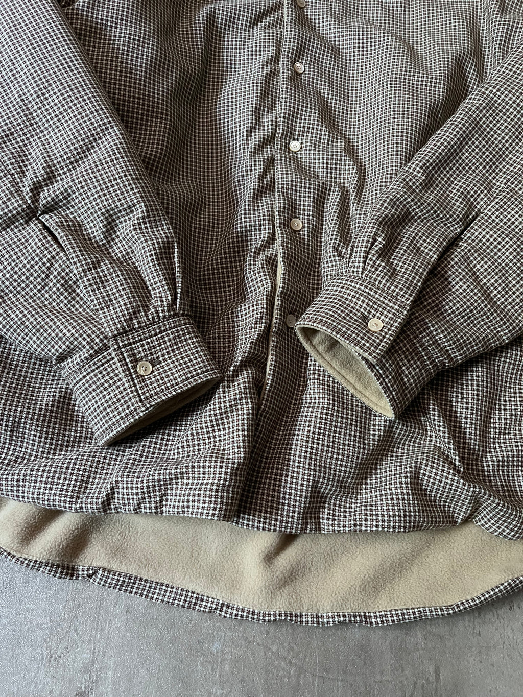 Acne Studios Reversible Fleece Overshirt Jacket Beige Men - L