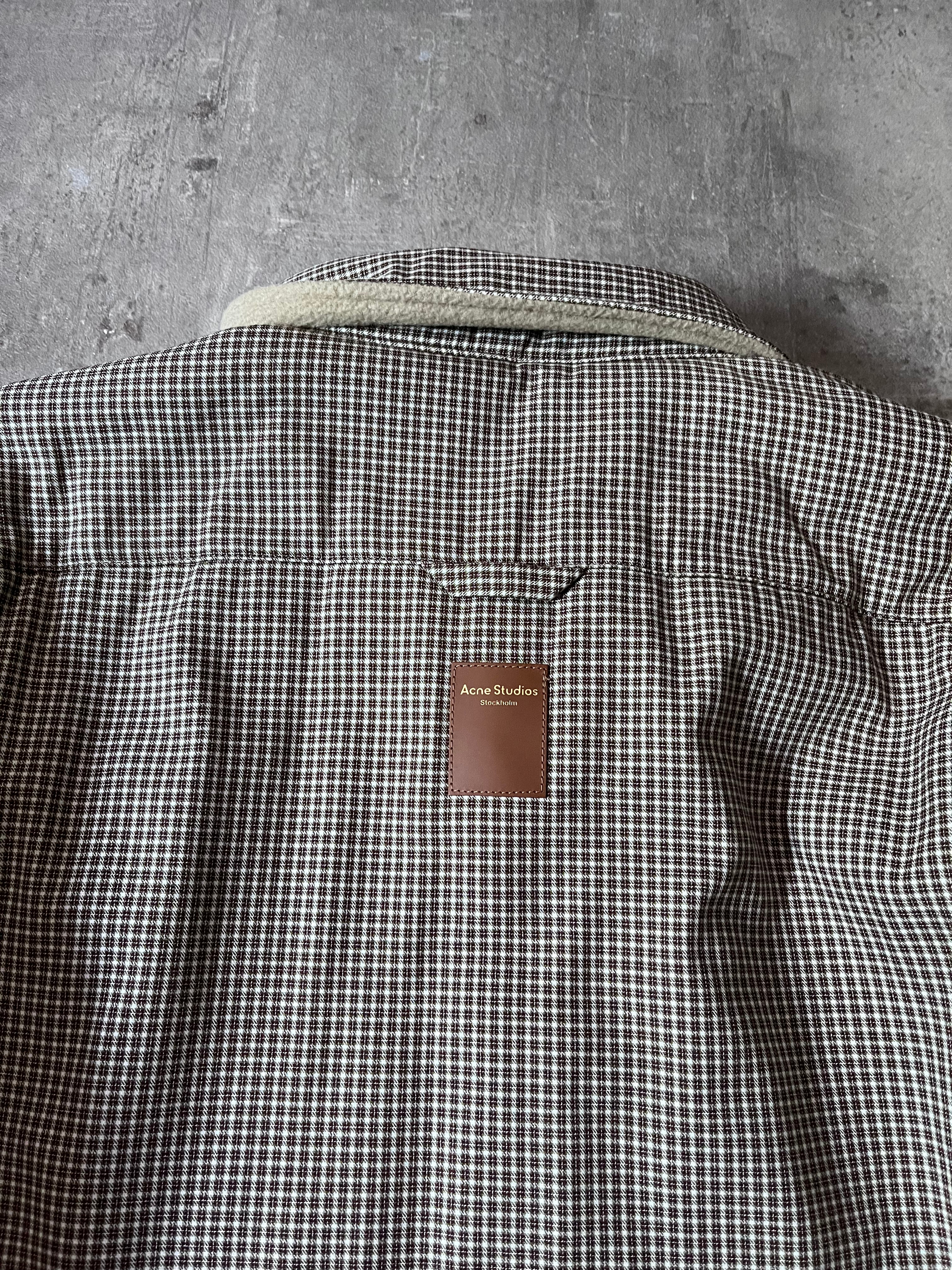 Acne Studios Reversible Fleece Overshirt Jacket Beige Men - L
