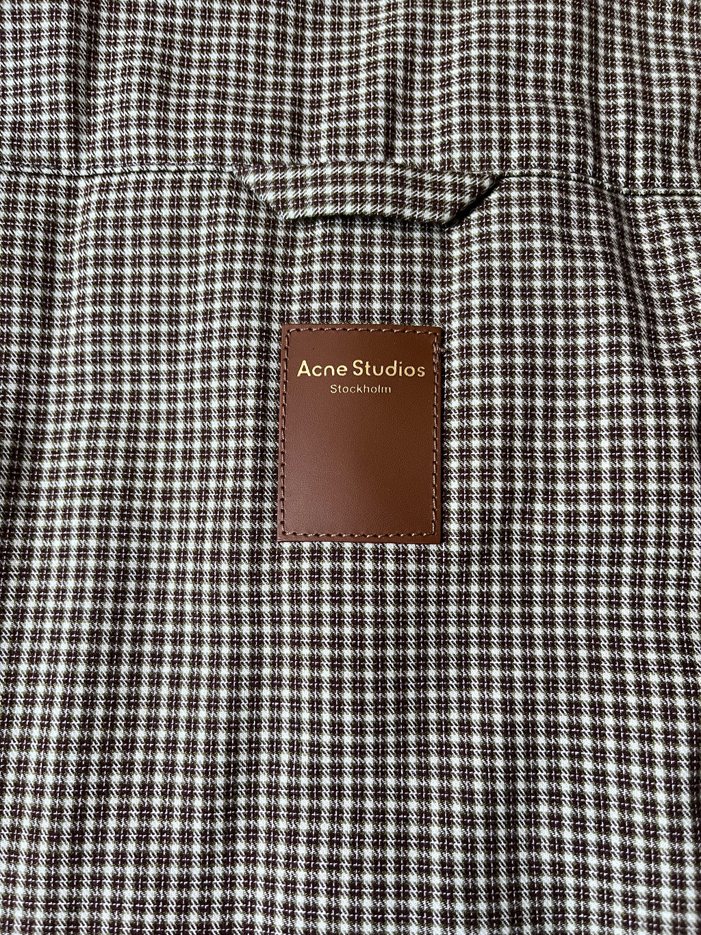 Acne Studios Reversible Fleece Overshirt Jacket Beige Men - L