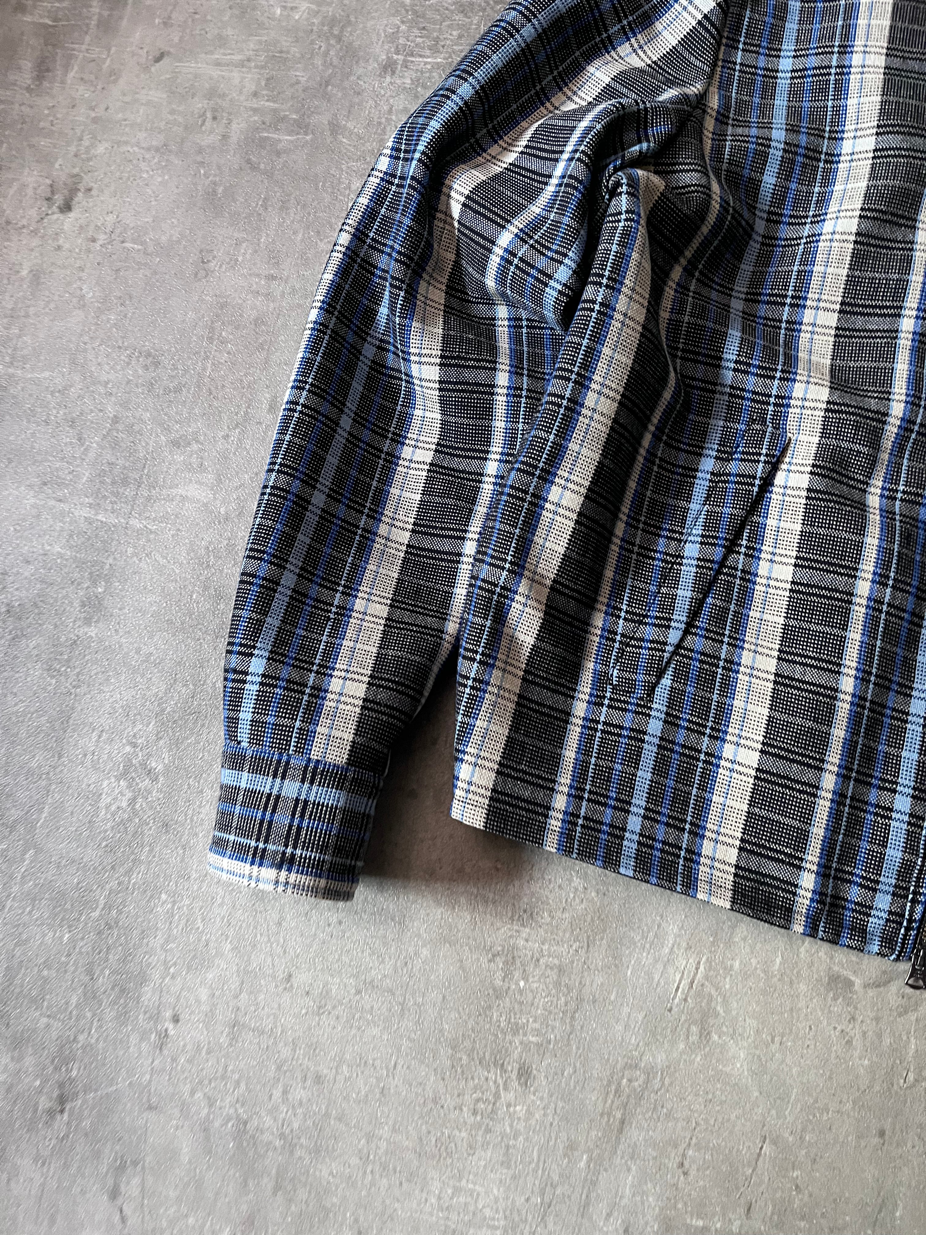 S/S 2016 Acne Studios Malcom Wool Tartan Jacket Blue Men - M