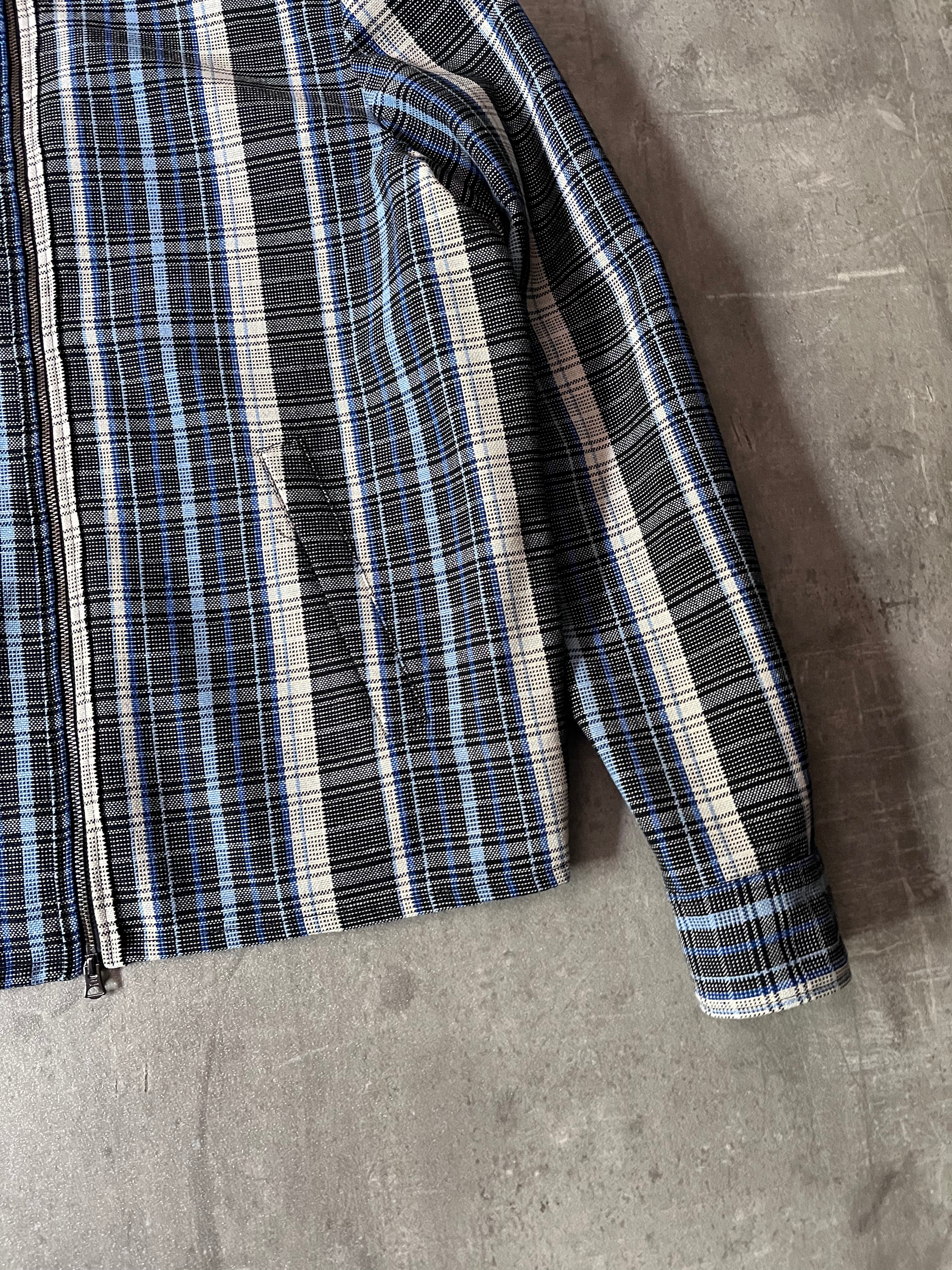S/S 2016 Acne Studios Malcom Wool Tartan Jacket Blue Men - M