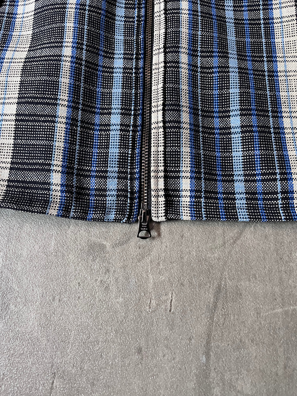 S/S 2016 Acne Studios Malcom Wool Tartan Jacket Blue Men - M