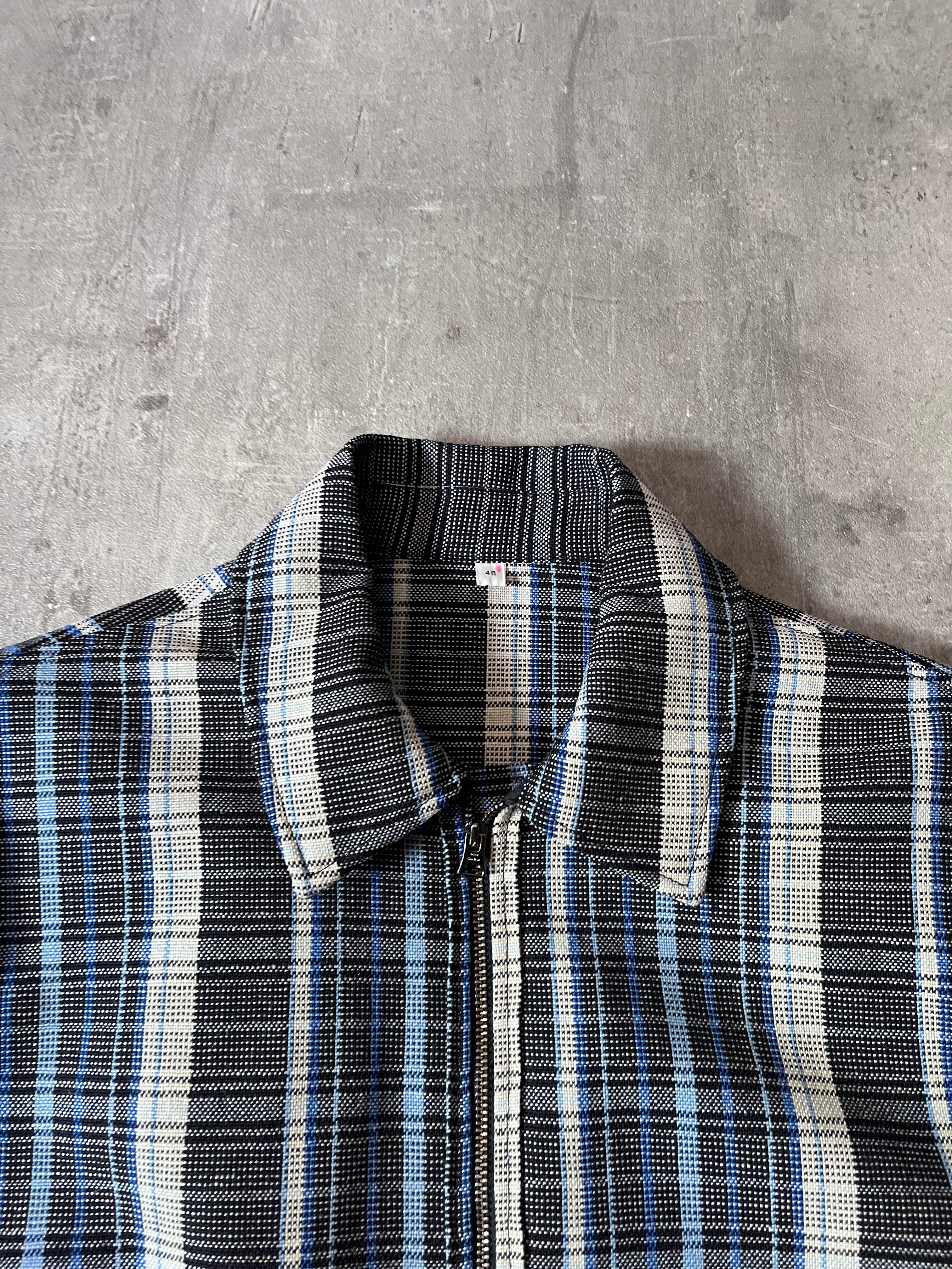 S/S 2016 Acne Studios Malcom Wool Tartan Jacket Blue Men - M