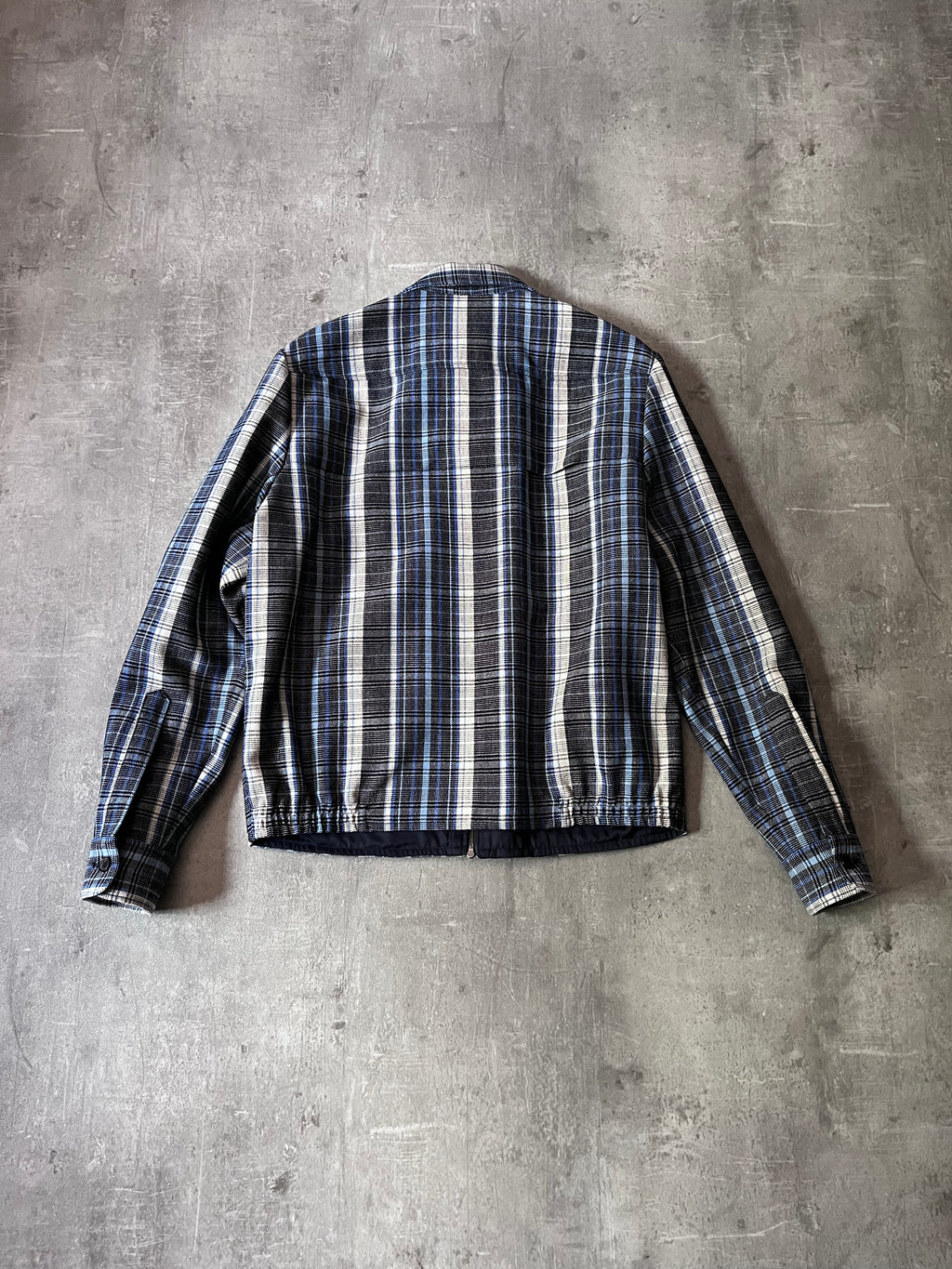S/S 2016 Acne Studios Malcom Wool Tartan Jacket Blue Men - M