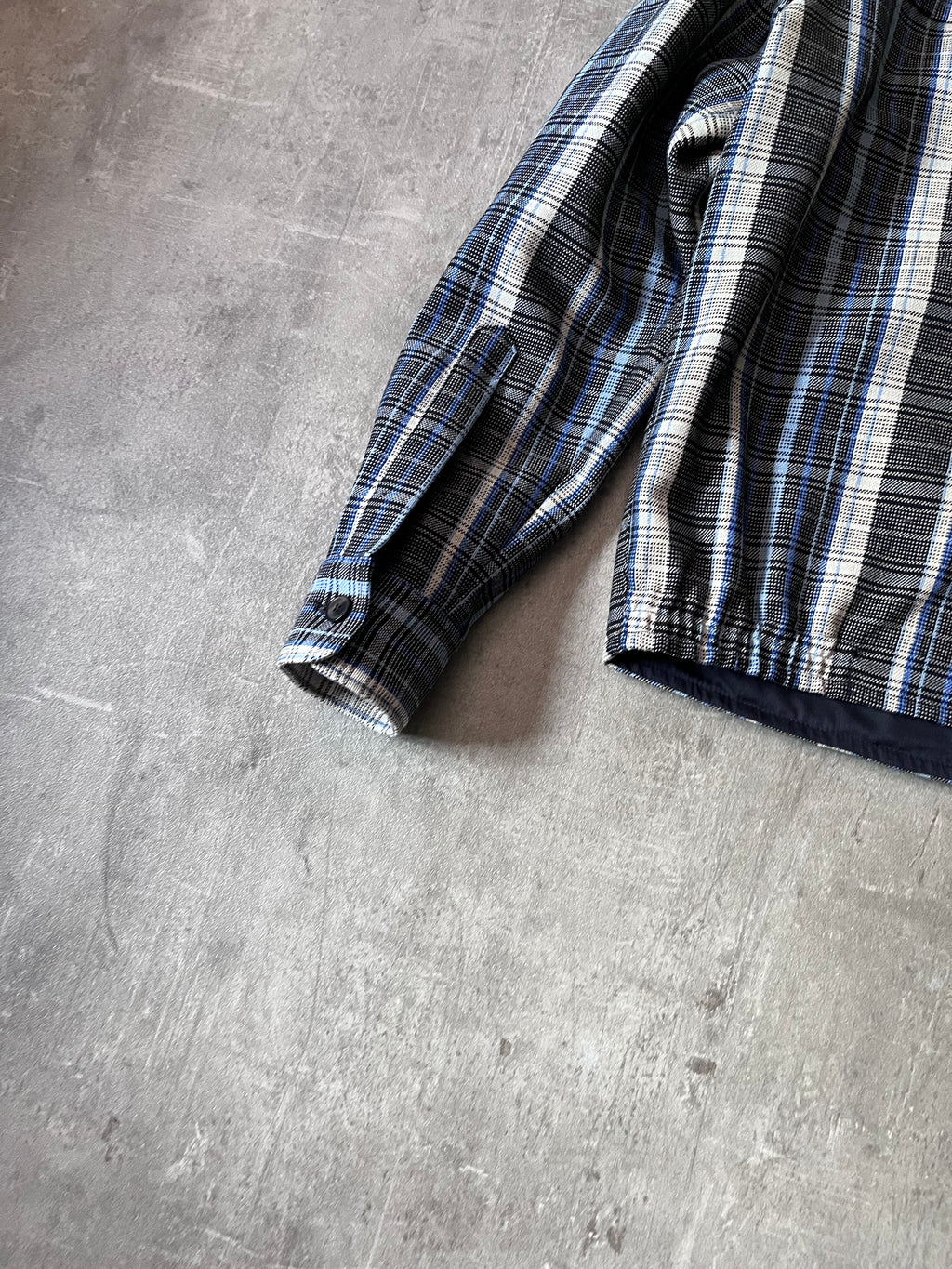 S/S 2016 Acne Studios Malcom Wool Tartan Jacket Blue Men - M