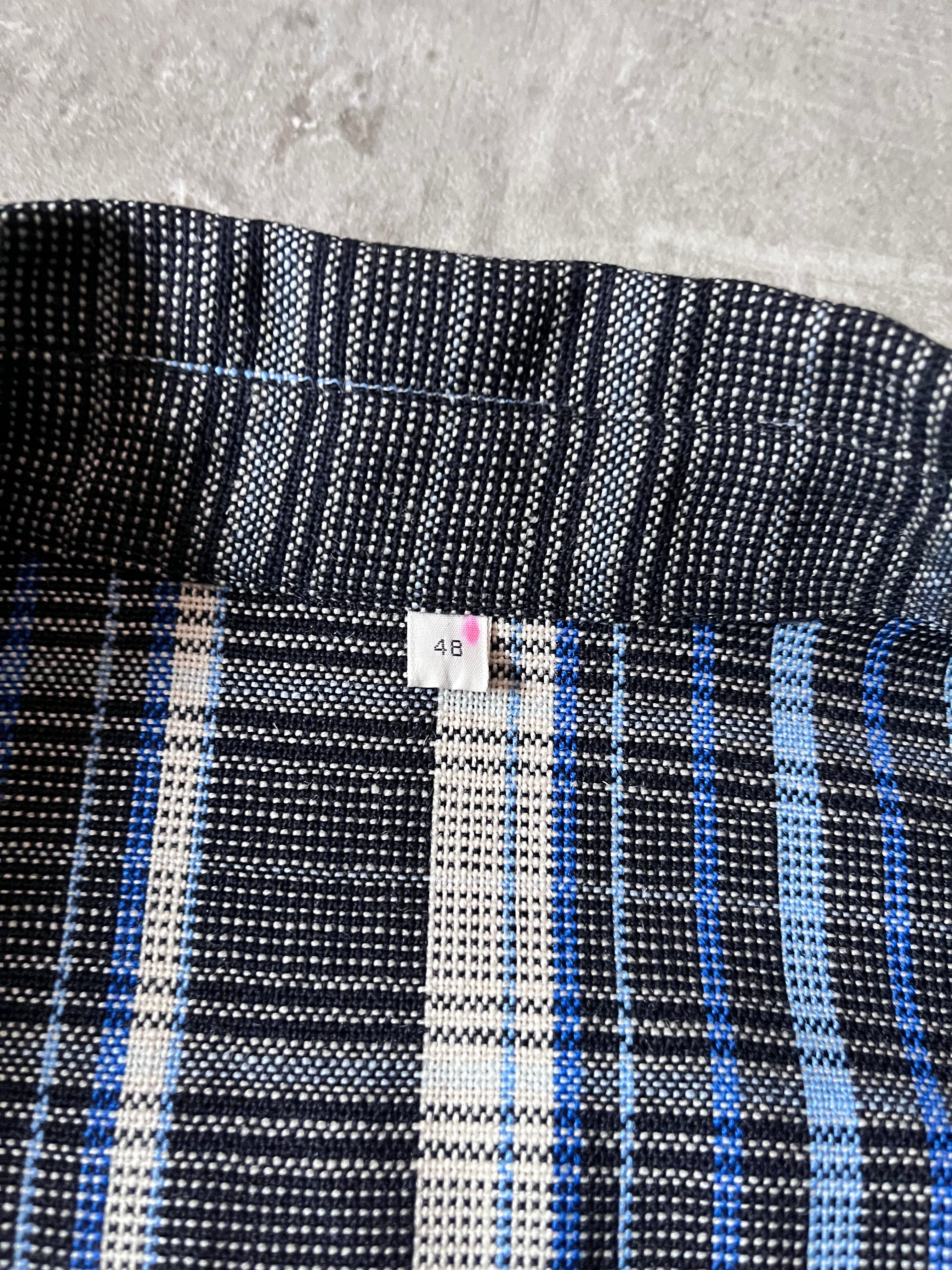 S/S 2016 Acne Studios Malcom Wool Tartan Jacket Blue Men - M