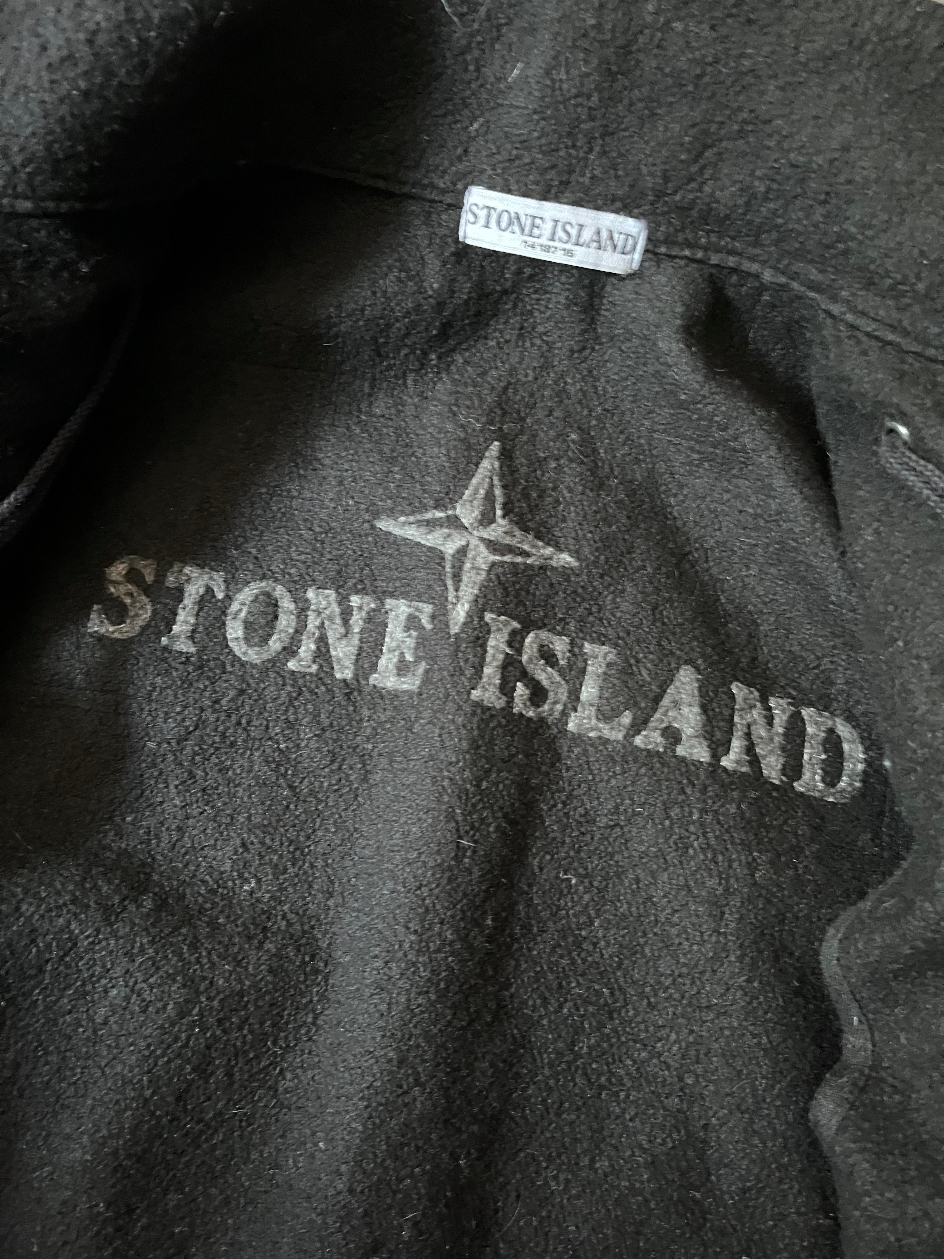 F/W 2008 Stone Island 2 in 1 Fleece Leather Jacket Brown Men - M
