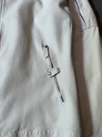 Hermes Lightweight Sport Leather Jacket White Men - L