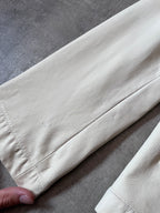Hermes Lightweight Sport Leather Jacket White Men - L