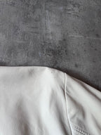 Hermes Lightweight Sport Leather Jacket White Men - L