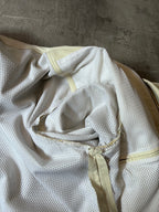 Hermes Lightweight Sport Leather Jacket White Men - L