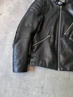 Acne Studios Oliver Biker Leather Jacket Black Men - S