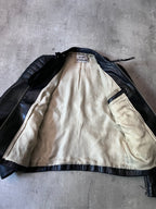 Acne Studios Oliver Biker Leather Jacket Black Men - S