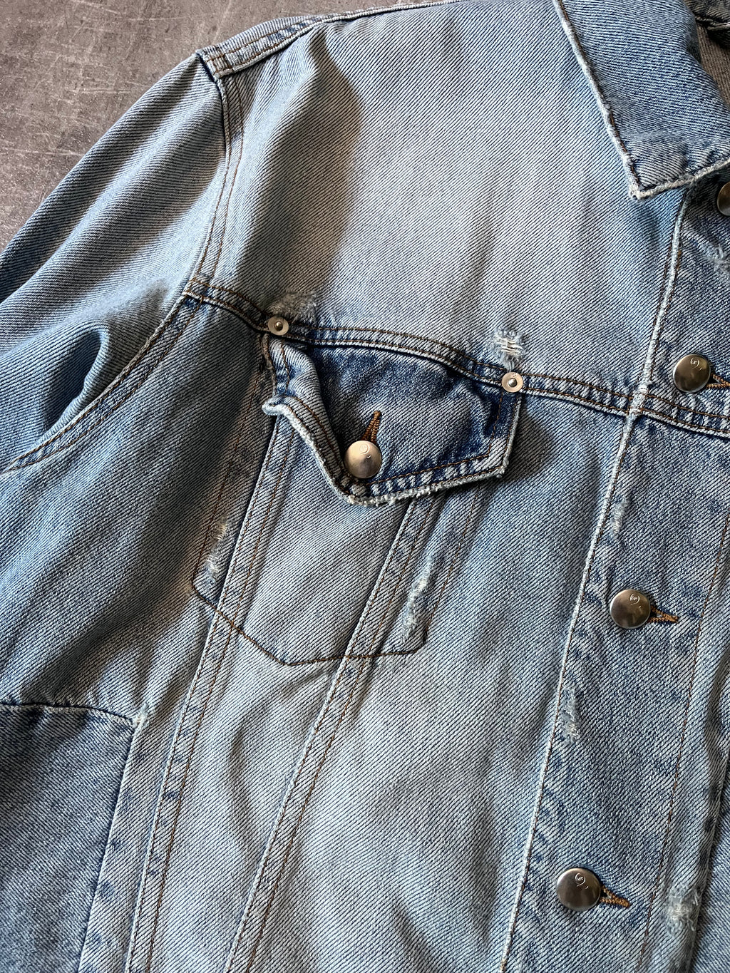 2014 Alexander McQueen Denim Jacket Blue Men - L