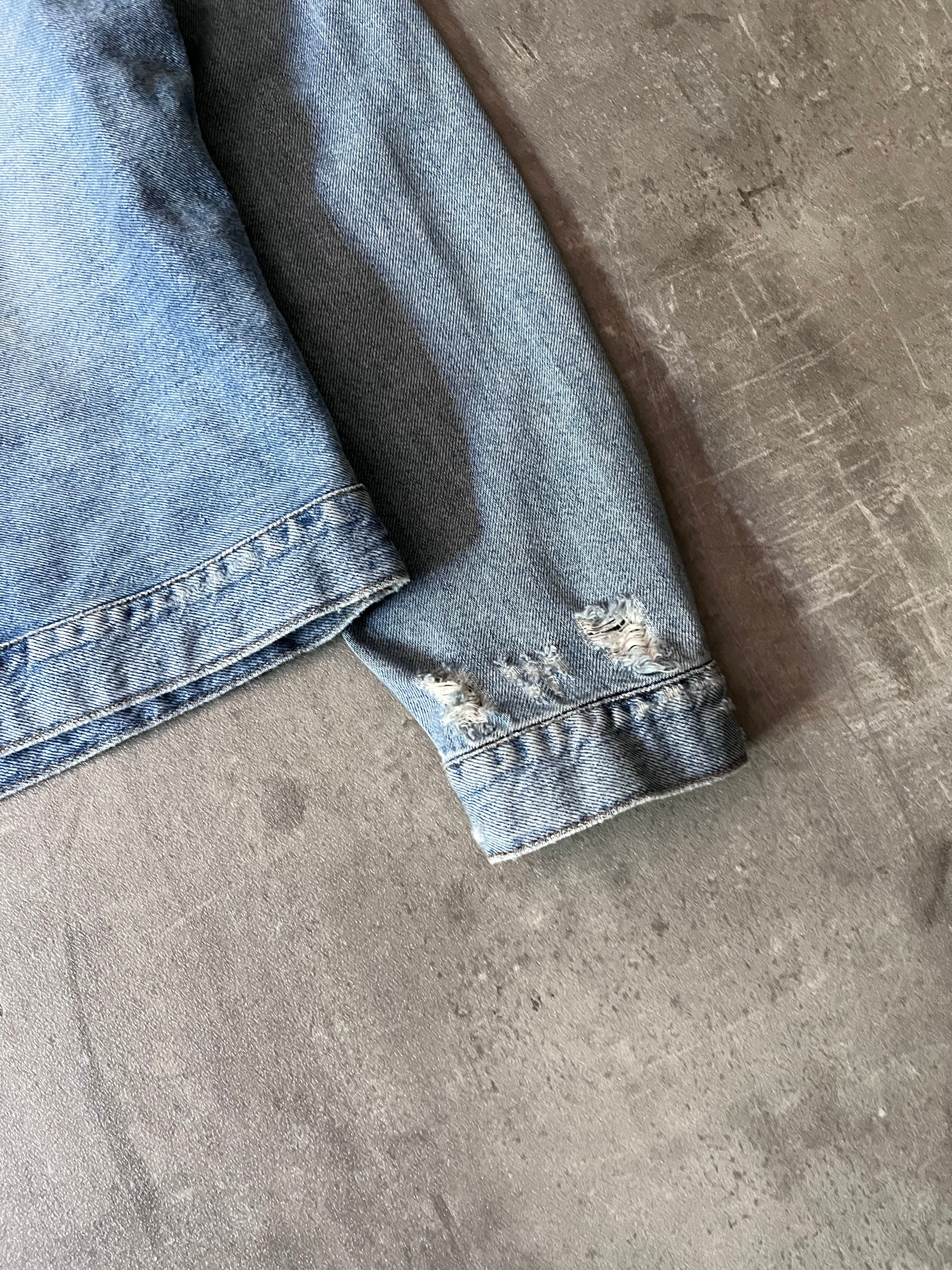 2014 Alexander McQueen Denim Jacket Blue Men - L