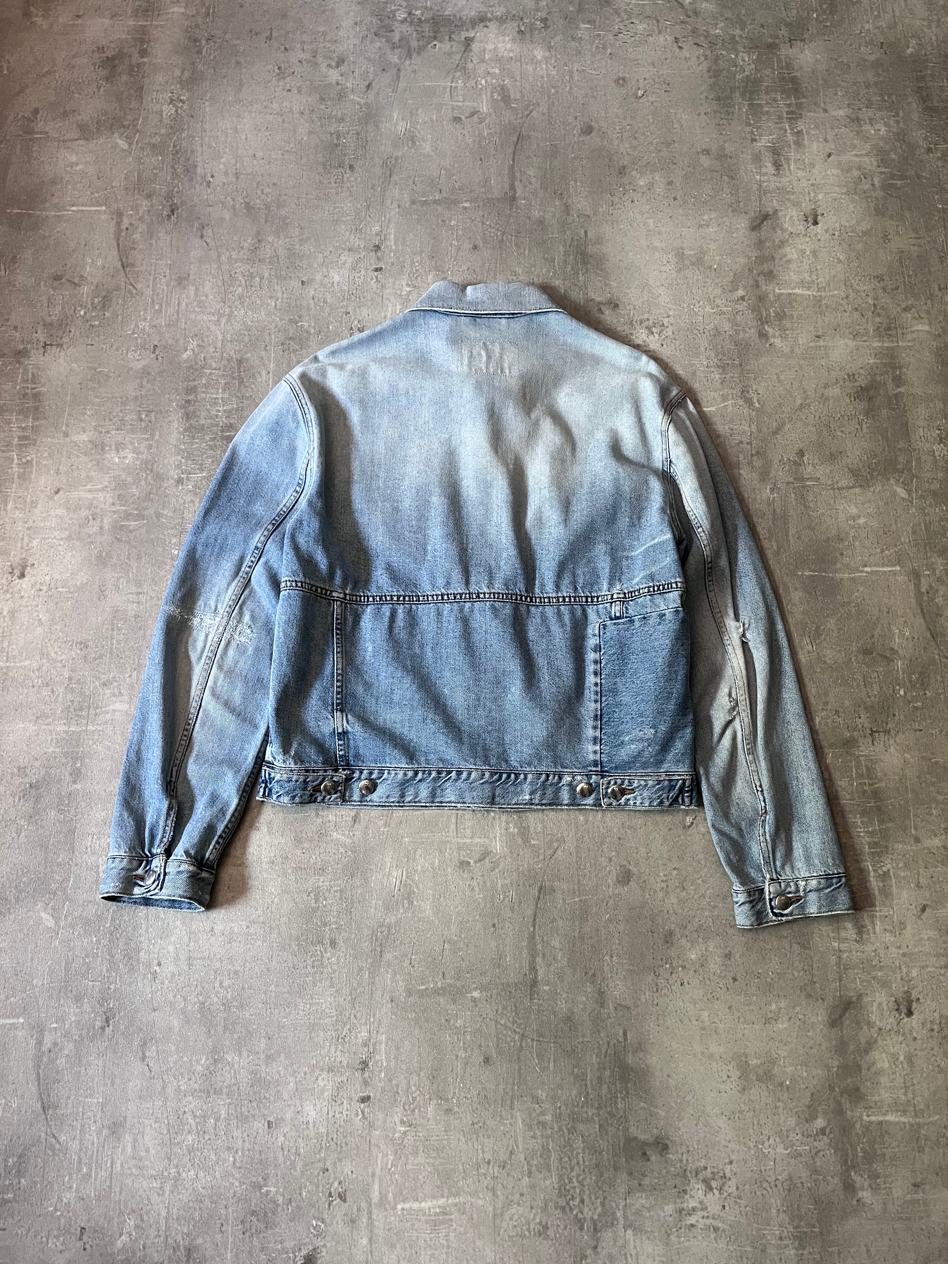 2014 Alexander McQueen Denim Jacket Blue Men - L