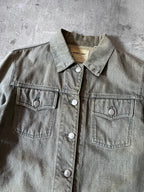 90s Helmut Lang Vintage Classic Denim Jacket Grey Women - S