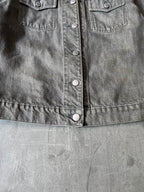 90s Helmut Lang Vintage Classic Denim Jacket Grey Women - S